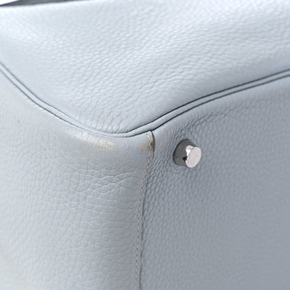 Hermes Taurillon Clemence Lindy 30 Bleu Glacier 7 of 12