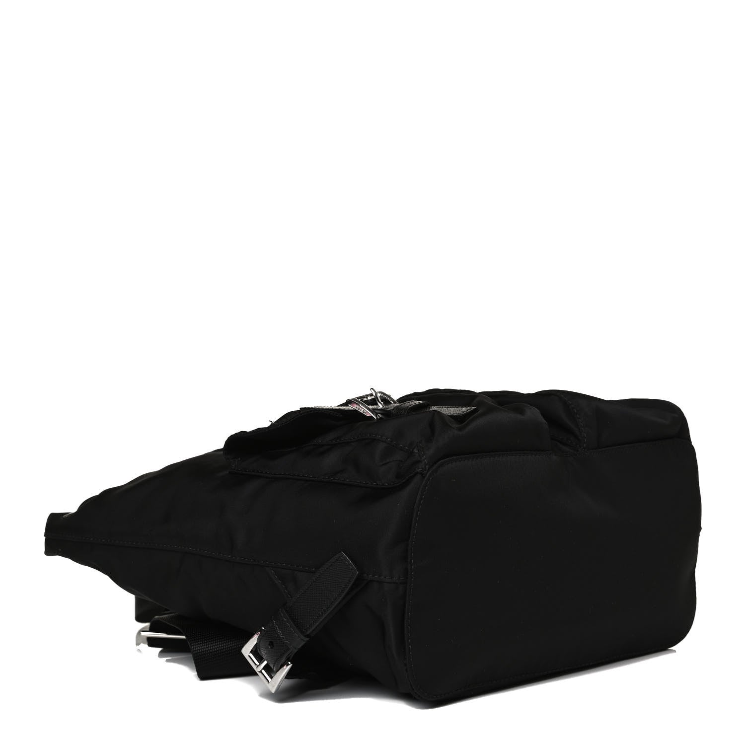 Prada Tessuto Nylon Saffiano Small Backpack Black 3 of 12