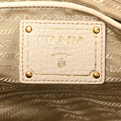 Prada Vitello Daino Top Handle Tote Talco 6 of 11
