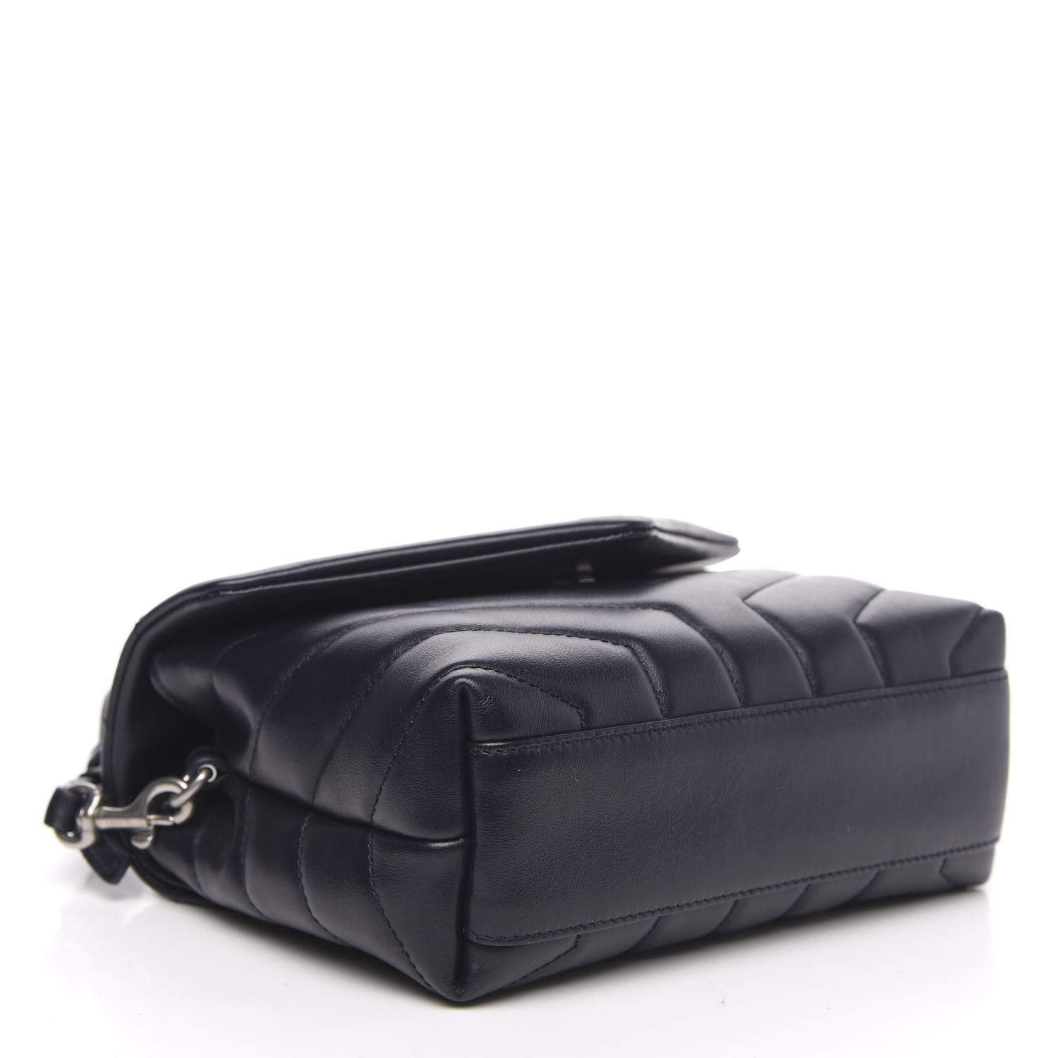 Saint Laurent Calfskin Y Quilted Monogram Toy Loulou Chain Satchel Medium Blue 4 of 9