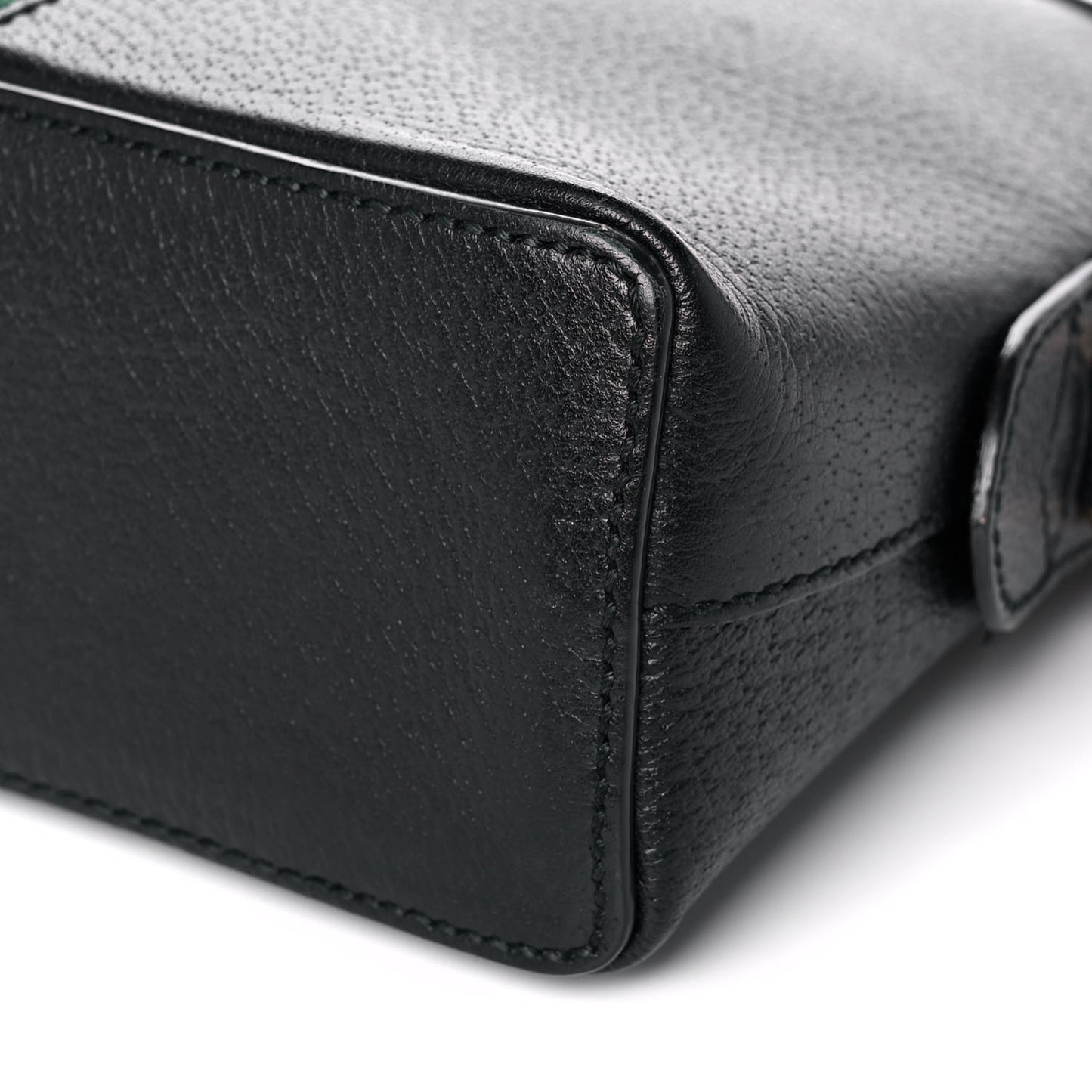 Calfskin GG Web Small Ophidia Dome Shoulder Bag Black