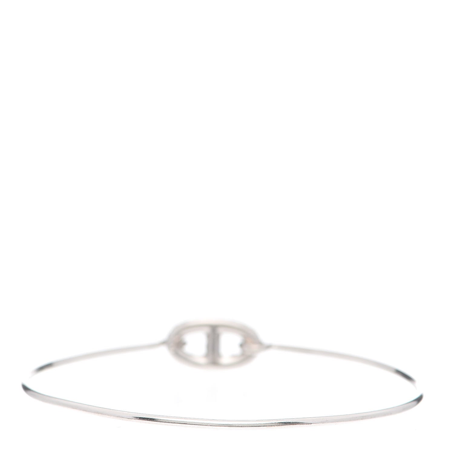 Hermes 18K White Gold Diamond PM Ronde Chaine d'Ancre Bracelet SH 3 of 6
