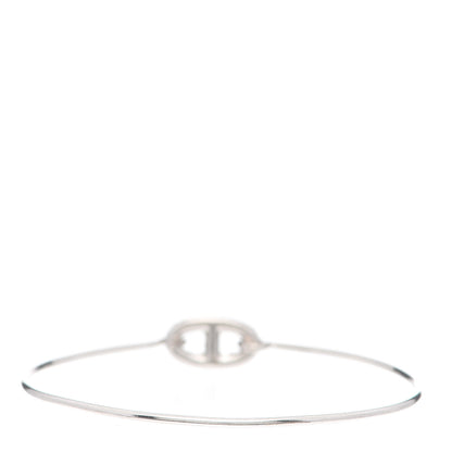 Hermes 18K White Gold Diamond PM Ronde Chaine d'Ancre Bracelet SH 3 of 6