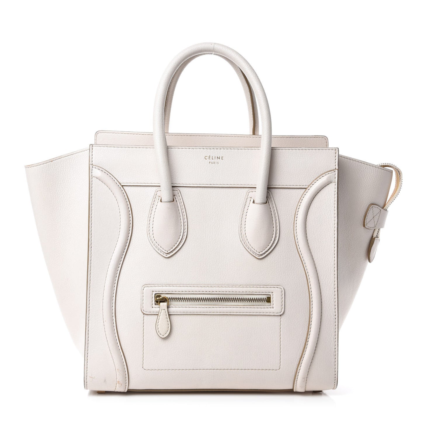 Goatskin Mini Luggage White