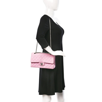 Chanel Jersey Quilted Medium Double Flap Pink 3 of 12