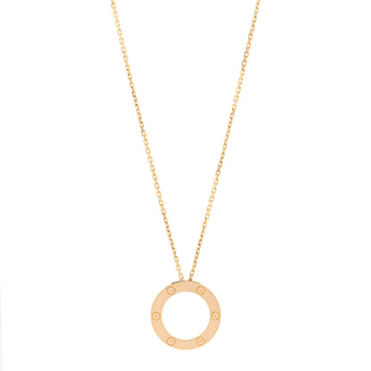 Cartier 18K Yellow Gold LOVE Pendant Necklace 1 of 4