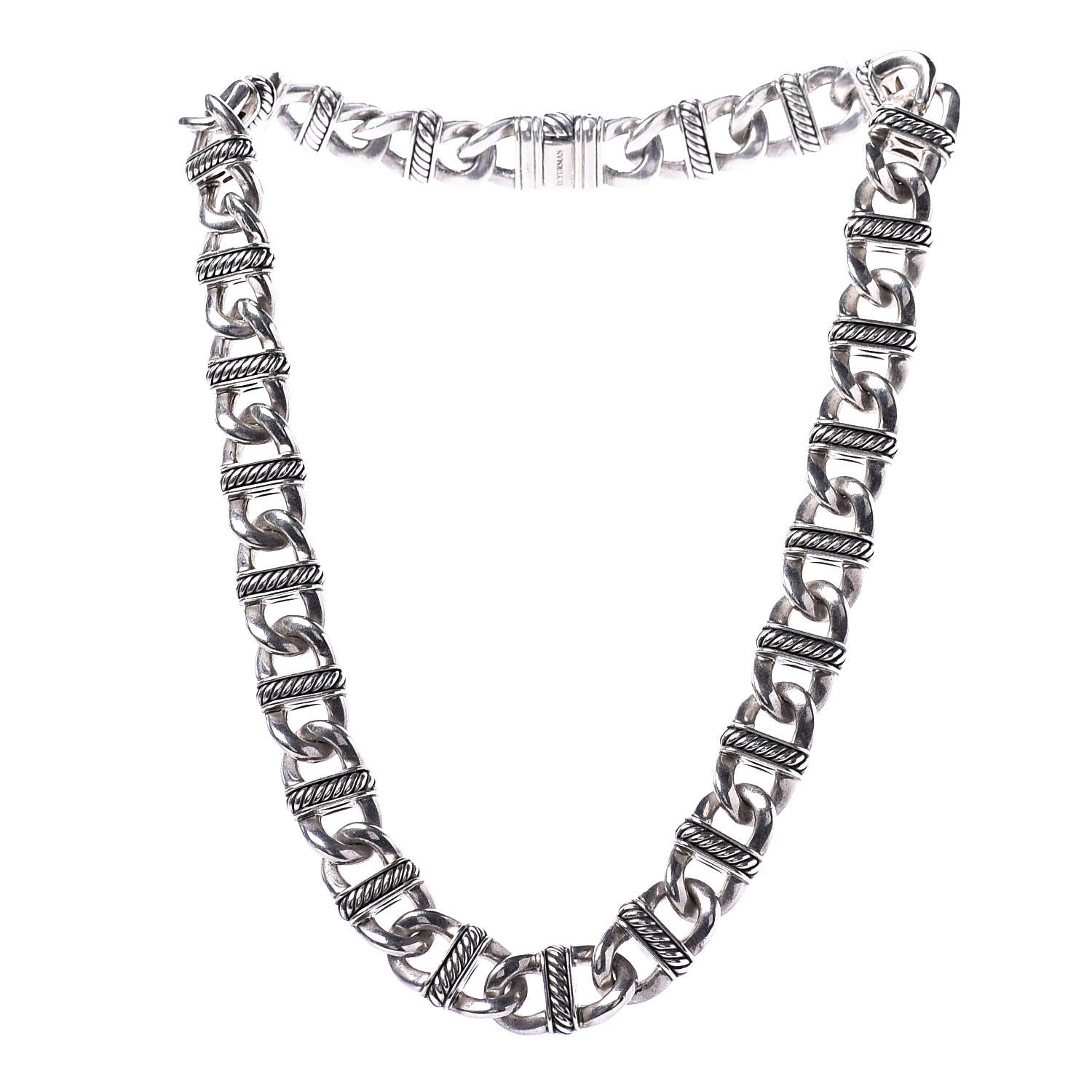 David Yurman Sterling Silver Madison Link Chain Necklace 3 of 5