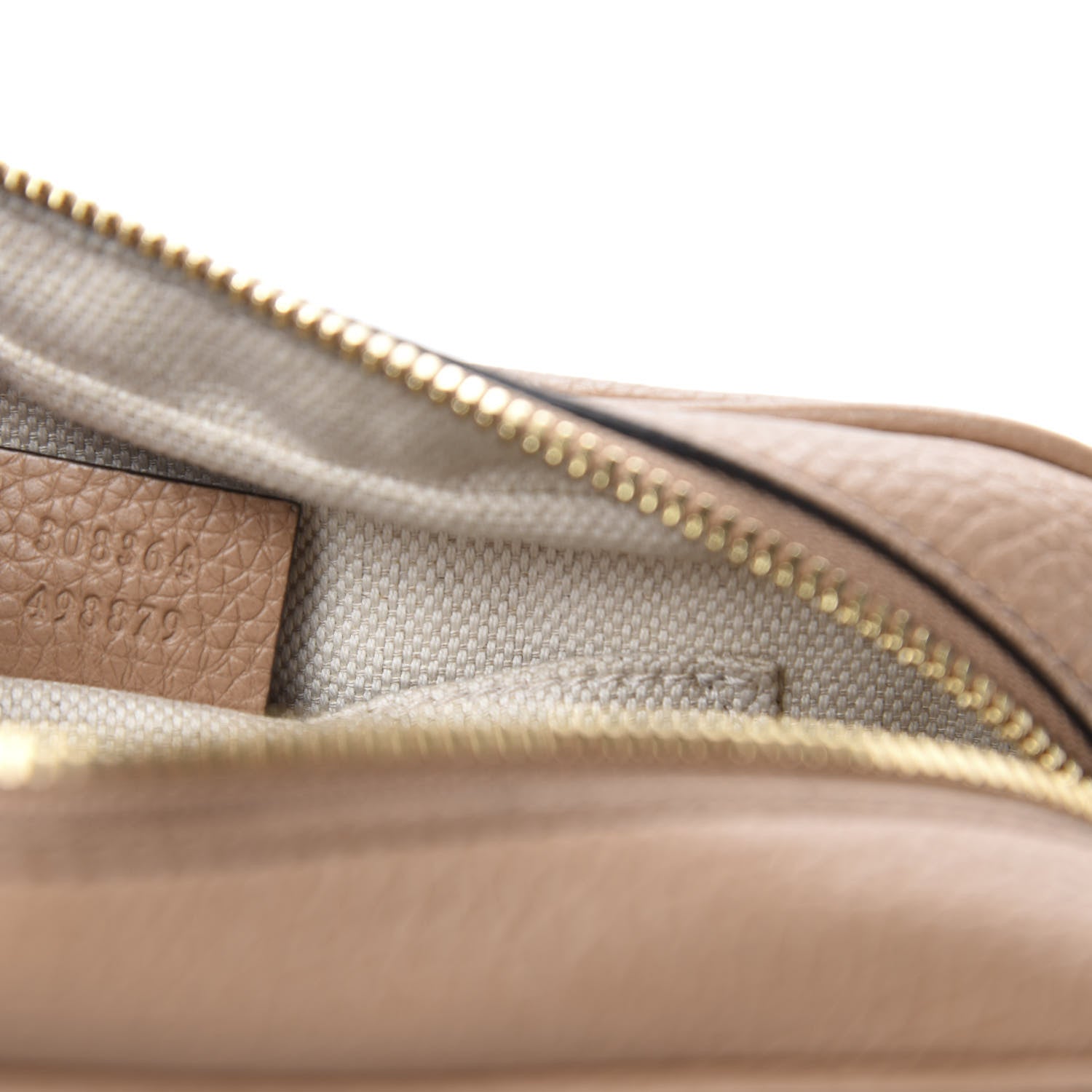 Gucci Pebbled Calfskin Small Soho Disco Bag Rose Beige 10 of 12