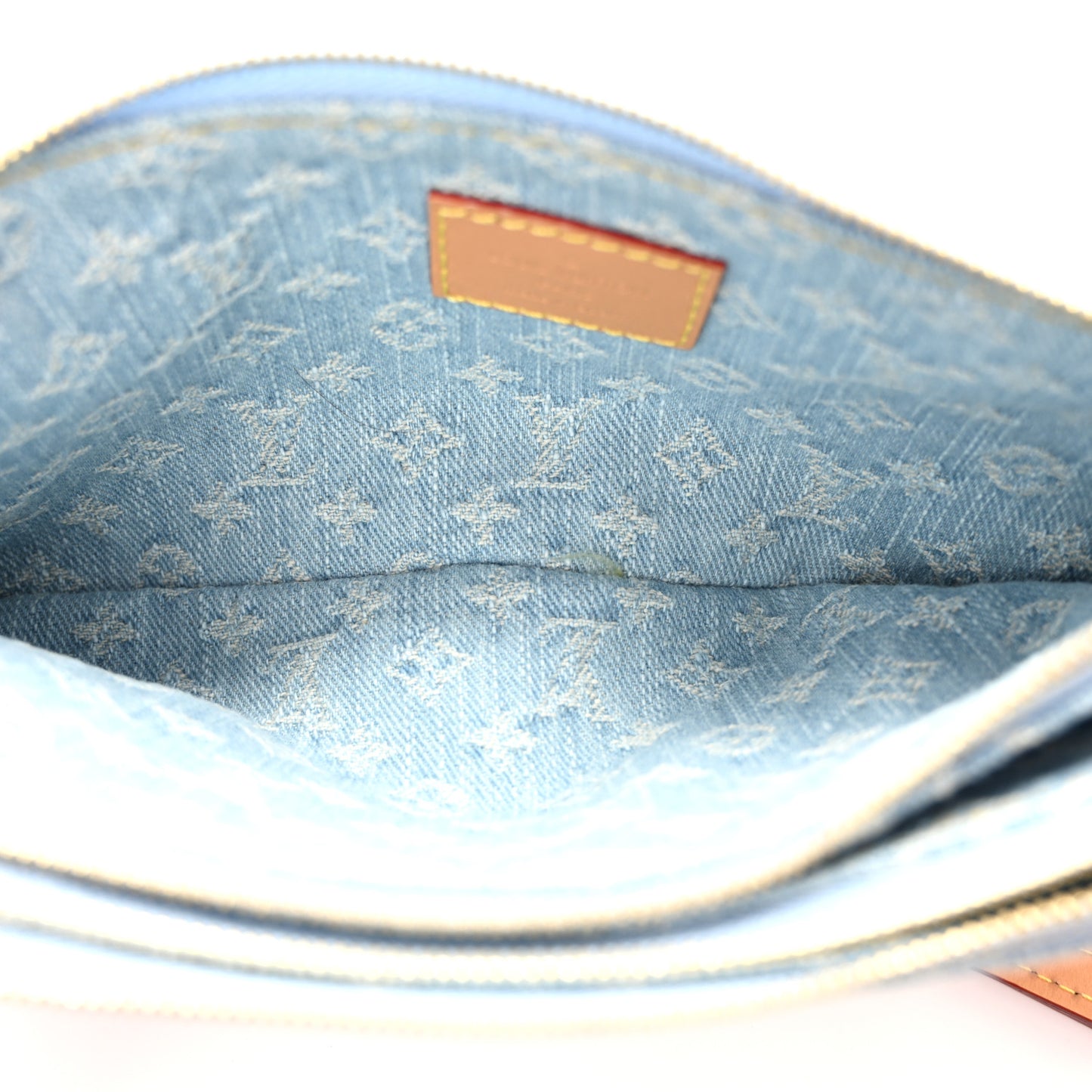 Monogram Denim Liv Pochette Sky Blue