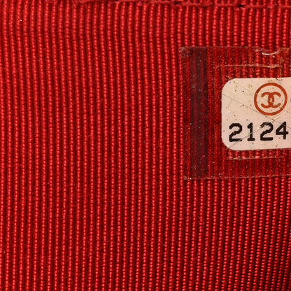 Chanel Caviar Quilted CC Zip Tri-Fold Wallet Red 8 of 11