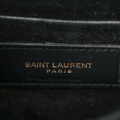 Saint Laurent Calfskin Medium Monogram Sunset Black 6 of 10