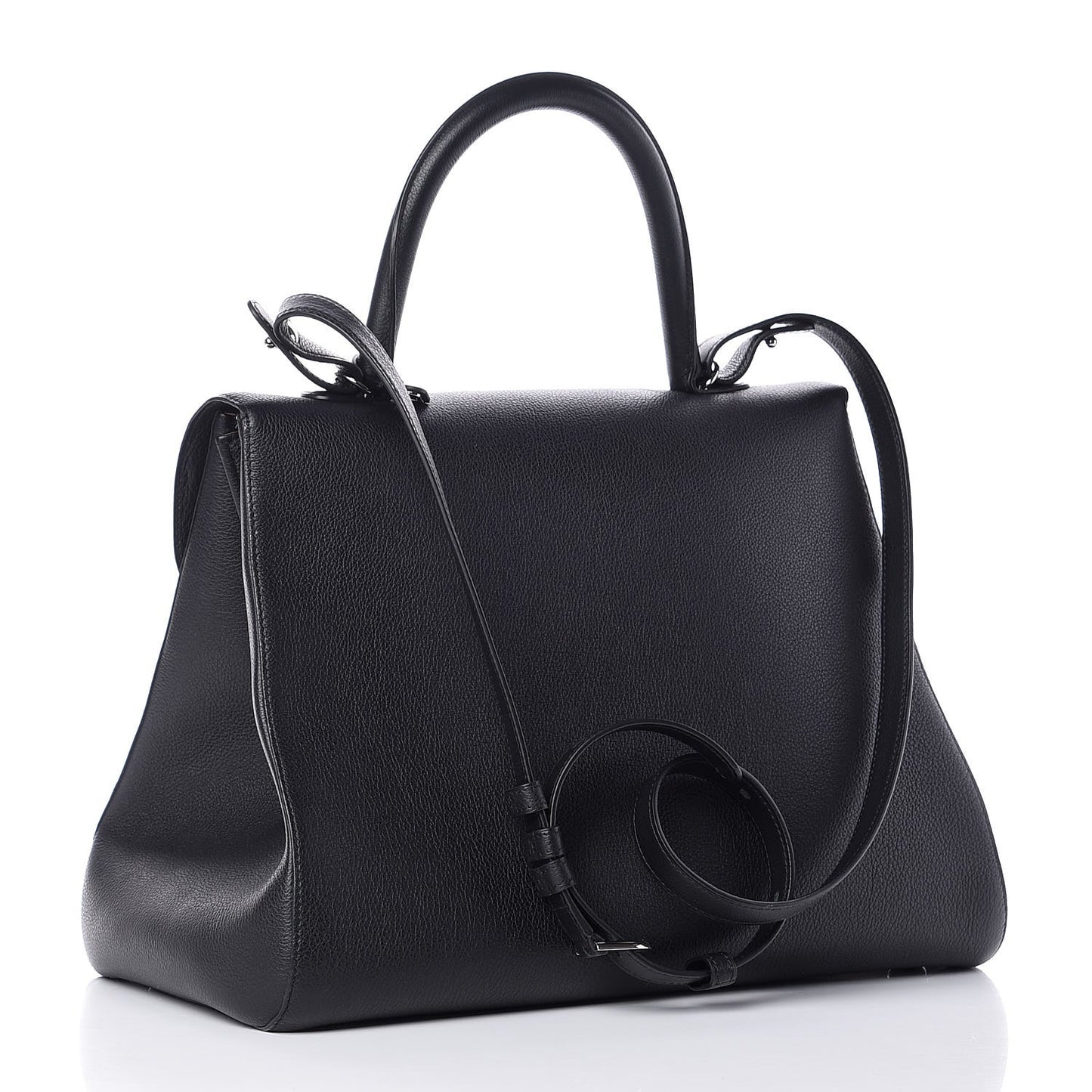 Grained Calfskin GM Brillant Satchel Black