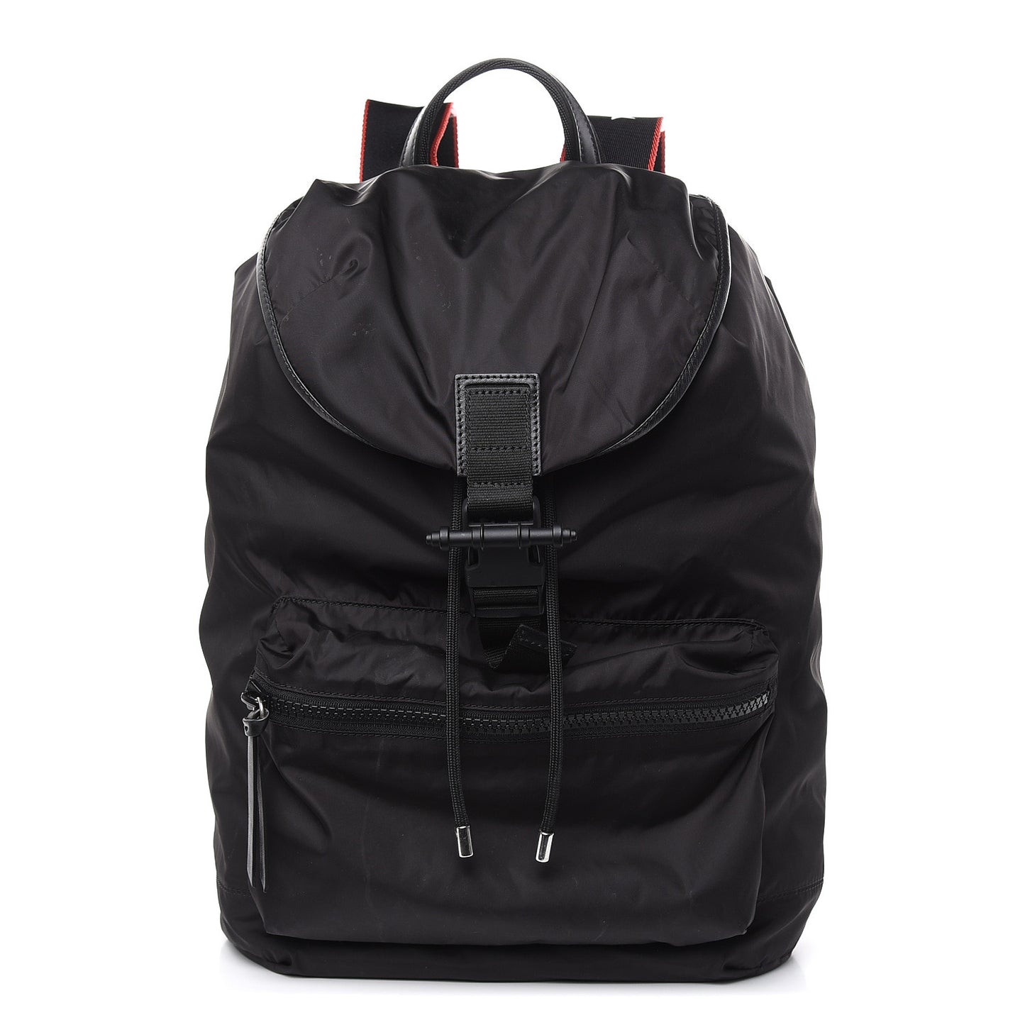 Nylon Logo Star Backpack Black