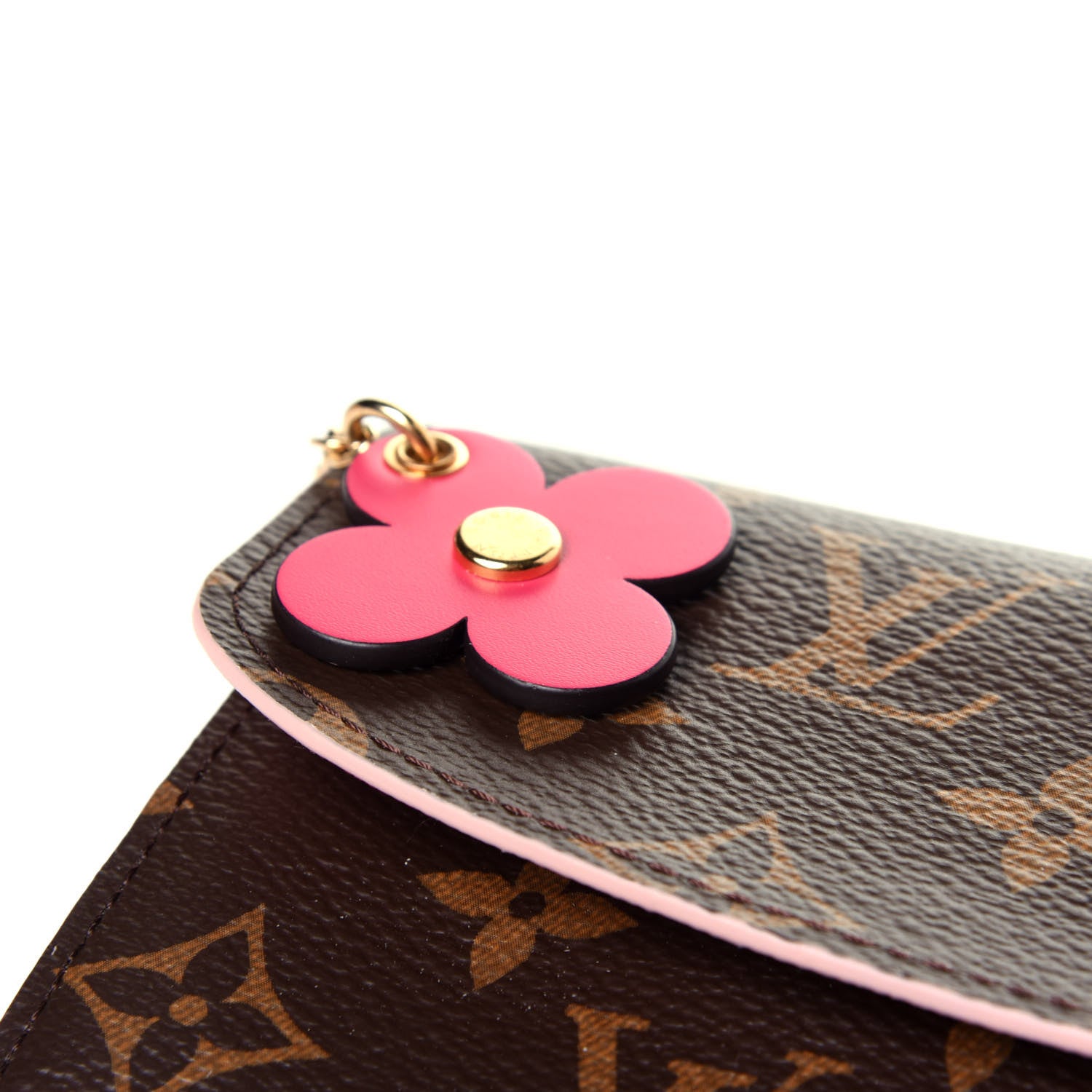Louis Vuitton Monogram Bloom Flower Emilie Wallet Fuchsia 11 of 12