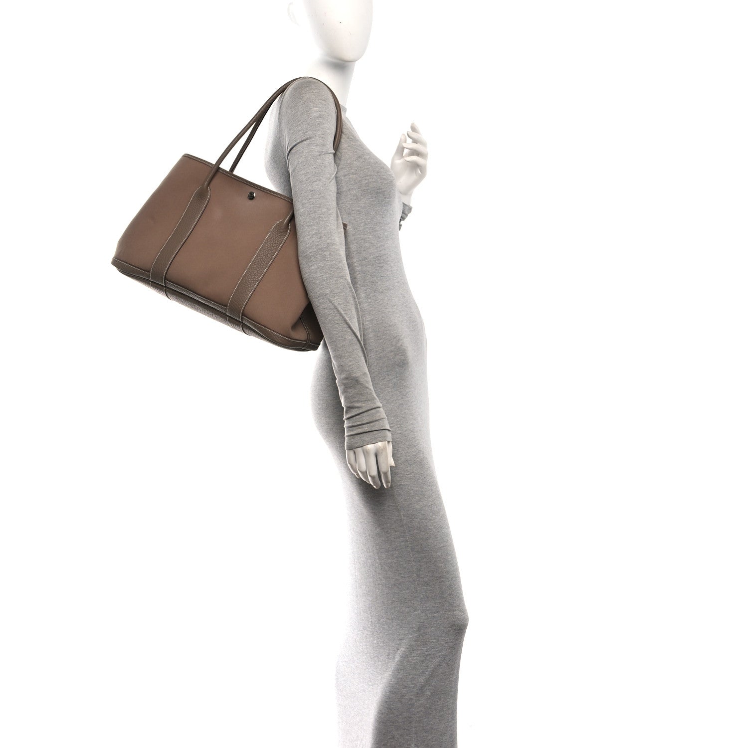 Hermes Toile Vache Garden Party 36 MM Etoupe 2 of 9