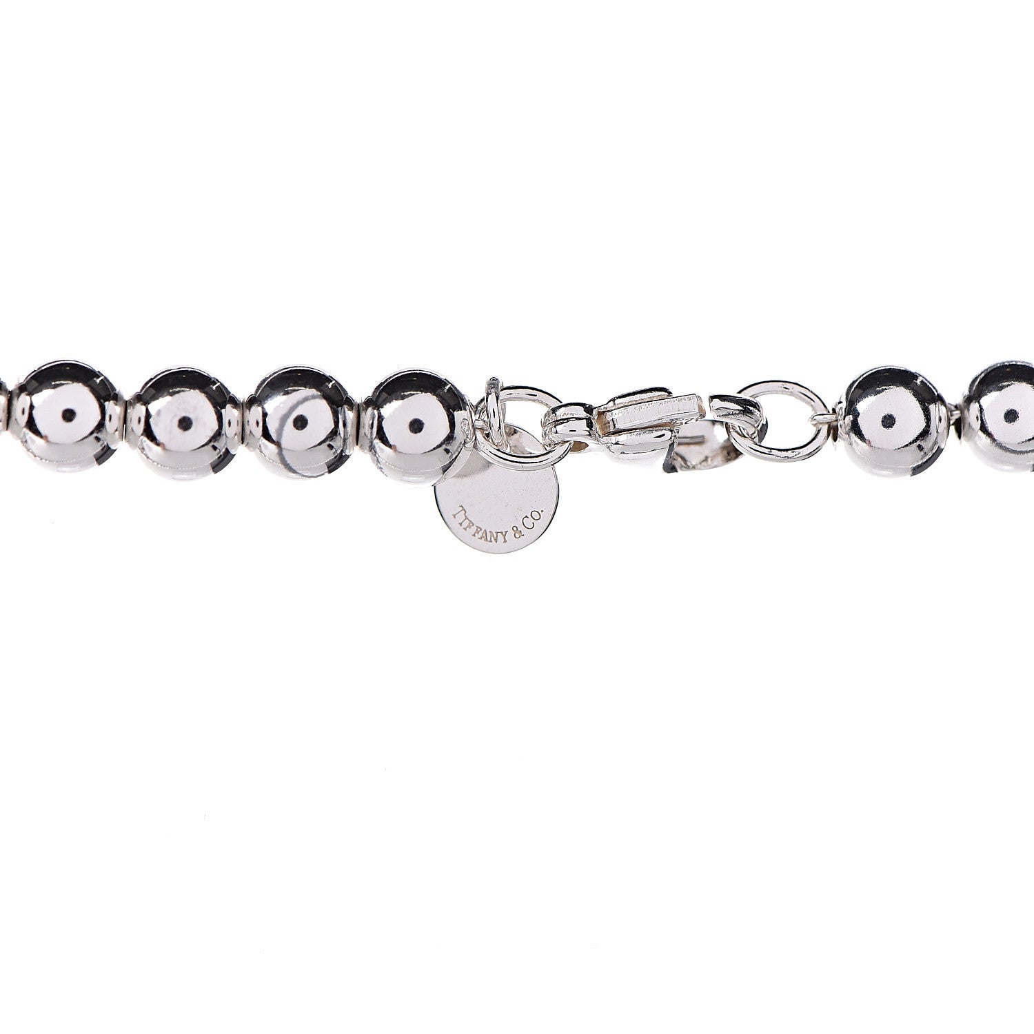 Tiffany Sterling Silver HardWear Graduated Ball Necklace 5 of 5