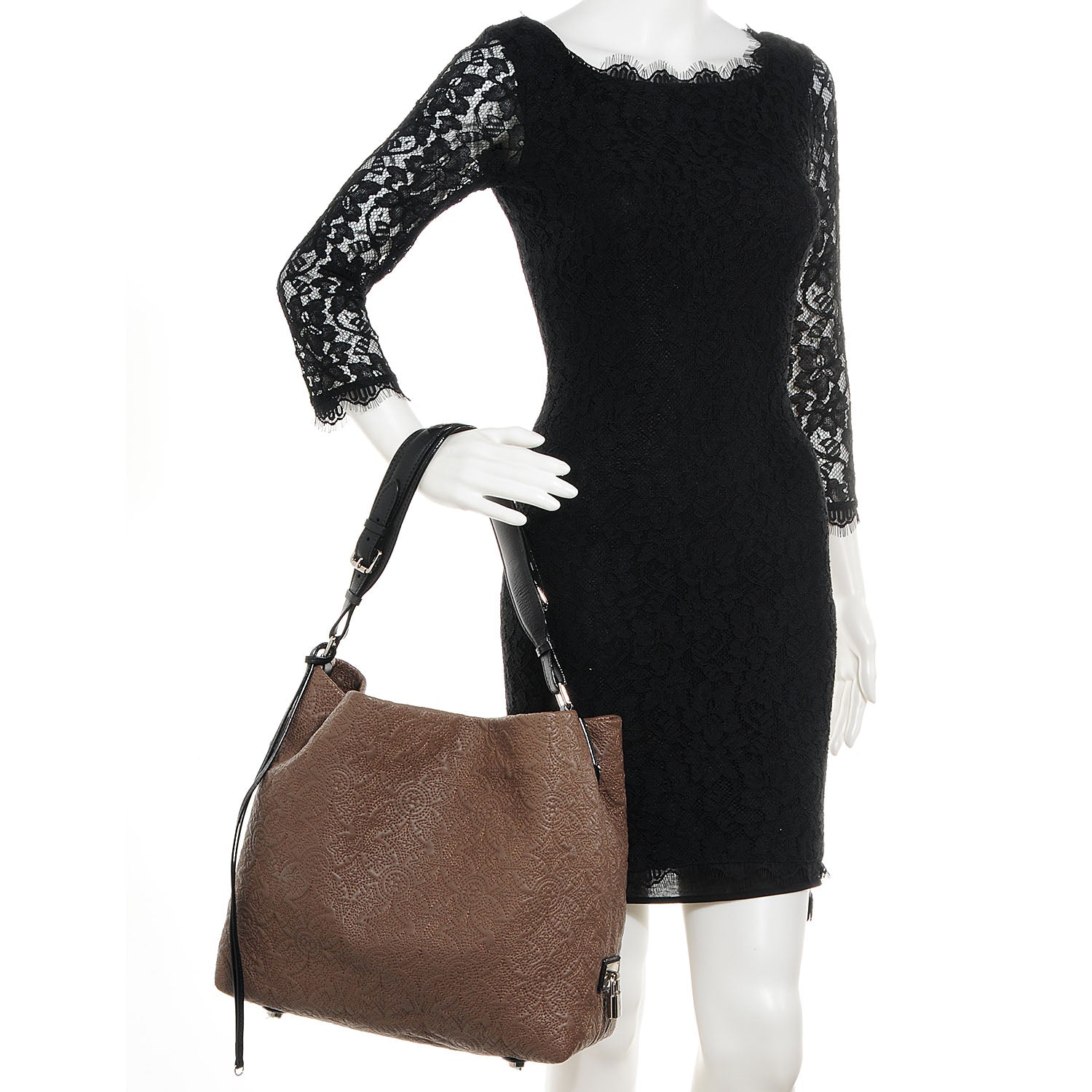 Louis Vuitton Monogram Lambskin Antheia Hobo PM Fumee 2 of 7