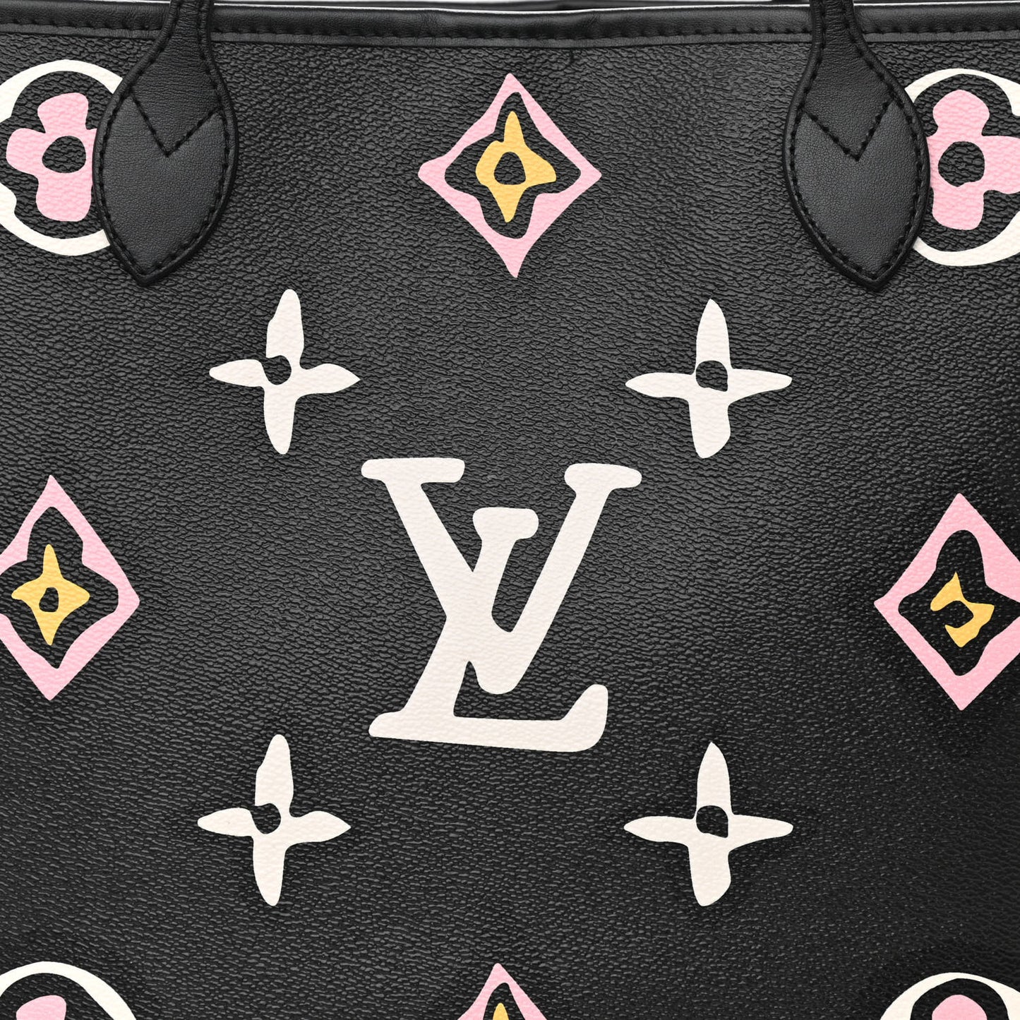 Monogram Giant Wild At Heart Neverfull MM Black