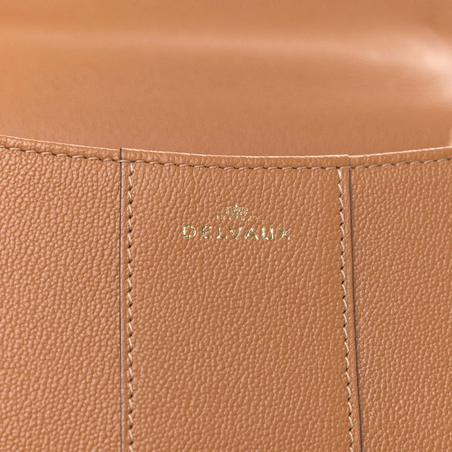 Delvaux Grained Calfskin Mini Brillant Satchel Natural 6 of 10