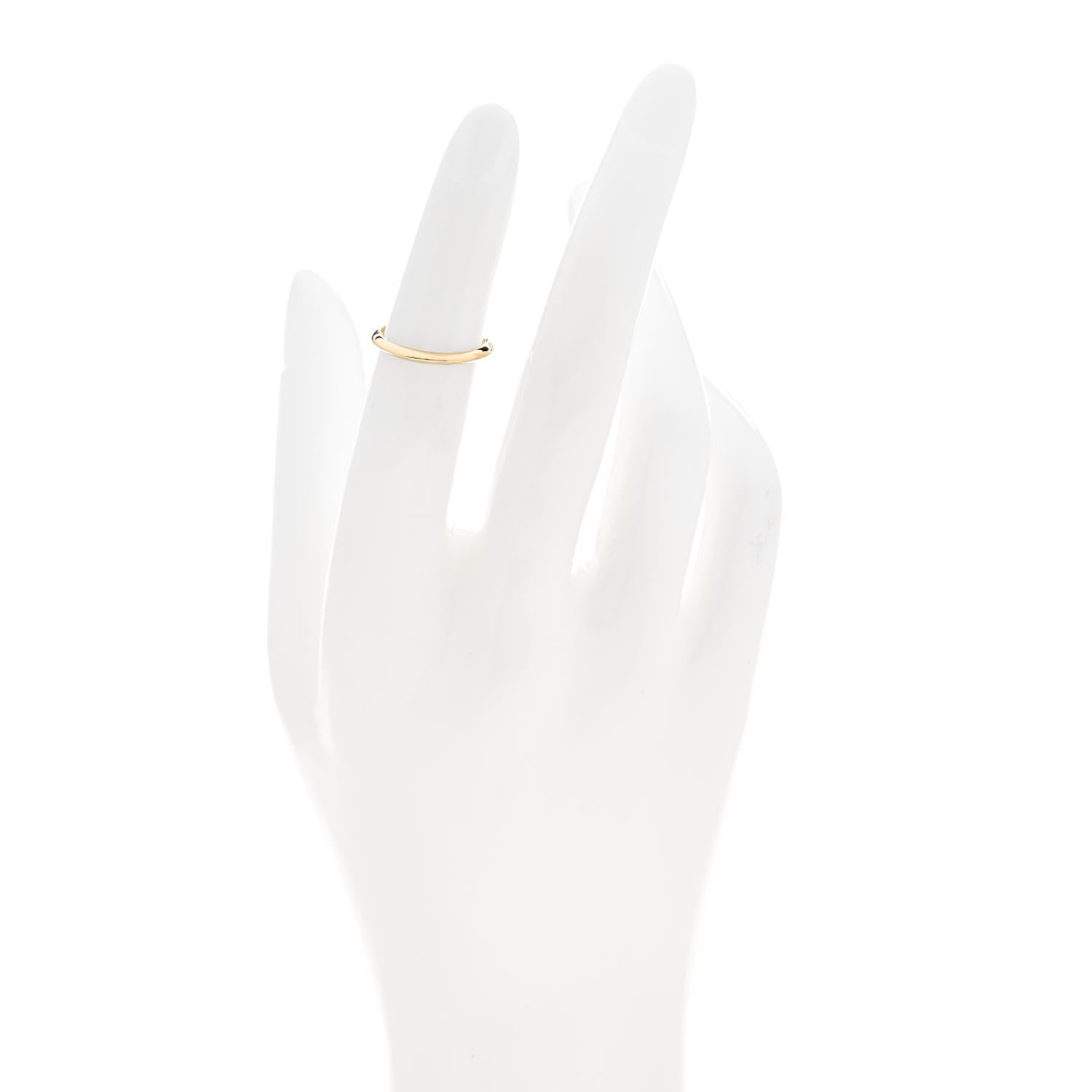 Tiffany 18K Yellow Gold 2mm Knife Edge Wedding Band Ring 47 4 2 of 4