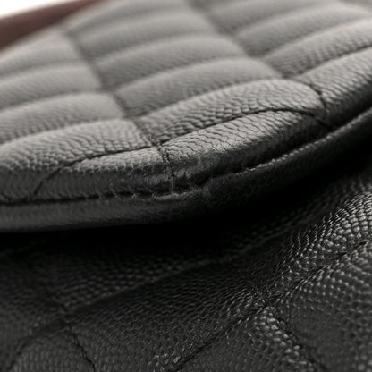 Chanel Caviar Lizard Quilted Small Coco Handle Flap Black 15 of 17