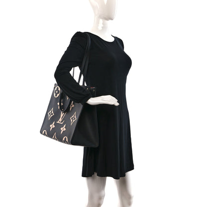 Louis Vuitton Empreinte Monogram Giant Onthego GM Black Beige 2 of 8