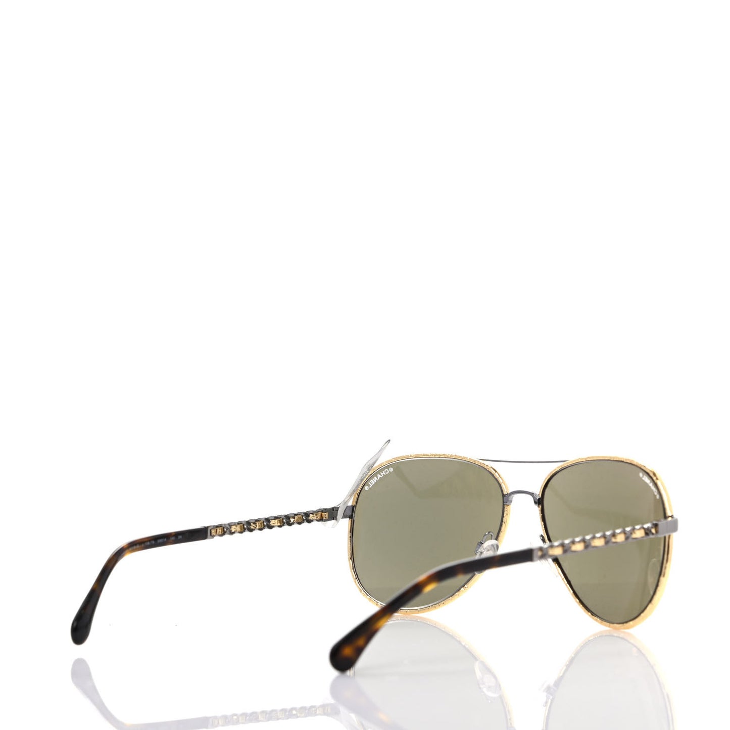 Metal Mirrored Pilot Winter Sunglasses 4219-Q Gold