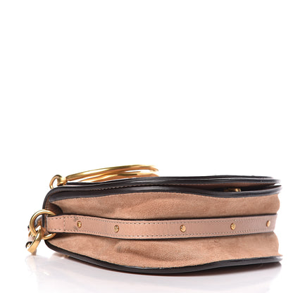 Chloe Calfskin Suede Small Nile Bracelet Bag Biscotti Beige 4 of 11