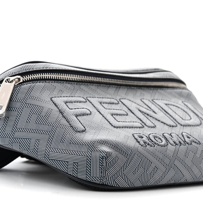Fendi Calfskin Shadow Striped FF Logo Belt Bag Multicolor 9 of 10