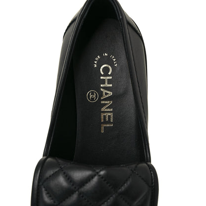 Chanel Lambskin Quilted CC Turnlock Loafers 39.5 Black 7 of 9