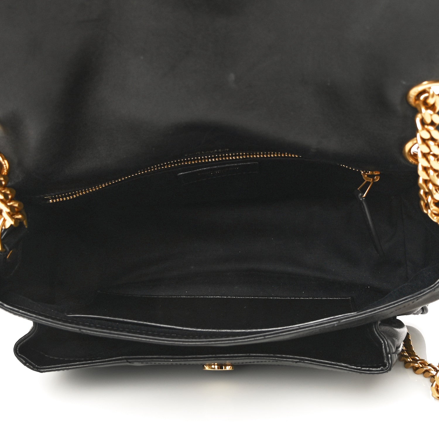 Saint Laurent Lambskin Matelasse Monogram Medium Niki Chain Satchel Black 8 of 33