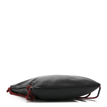 Gucci Calfskin Logo Drawstring Backpack Black 5 of 11