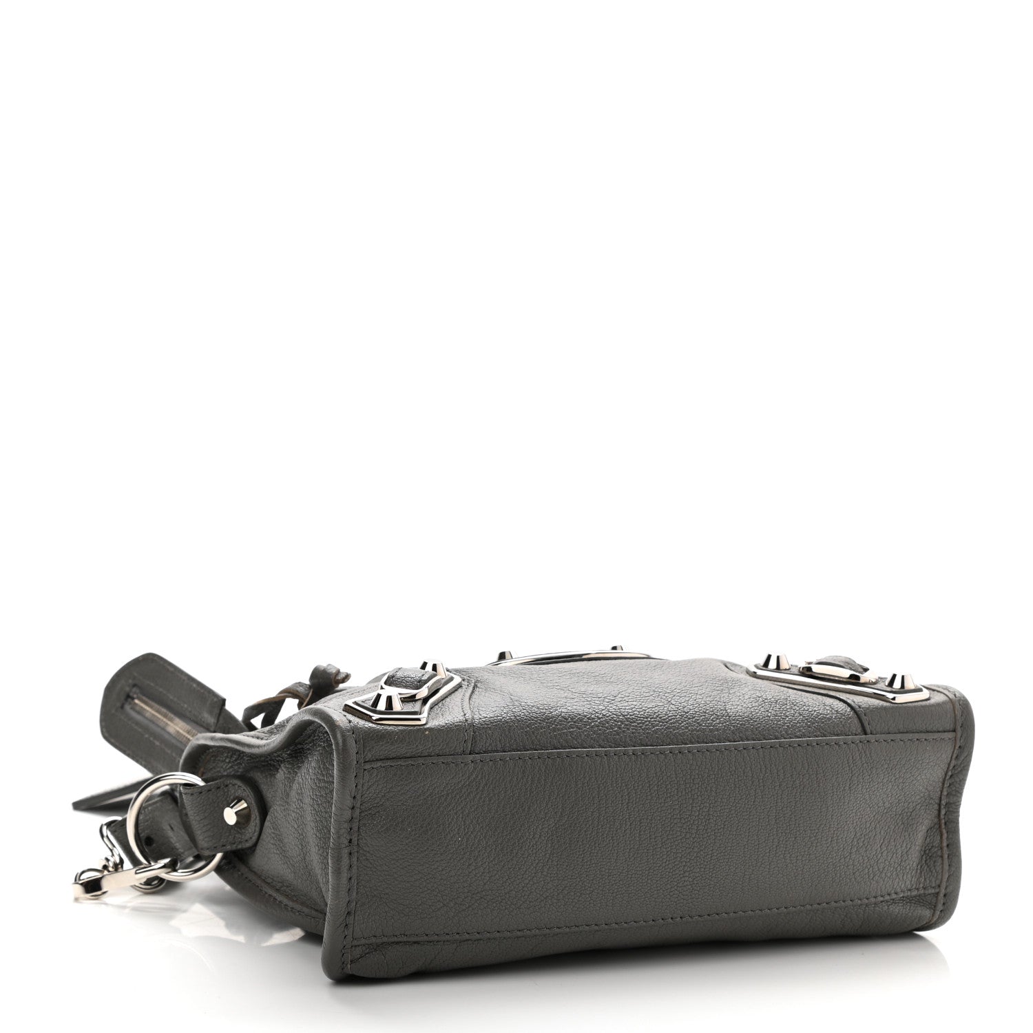 Balenciaga Chevre Silver Metallic Edge Hardware Mini City Gris Acier 4 of 10