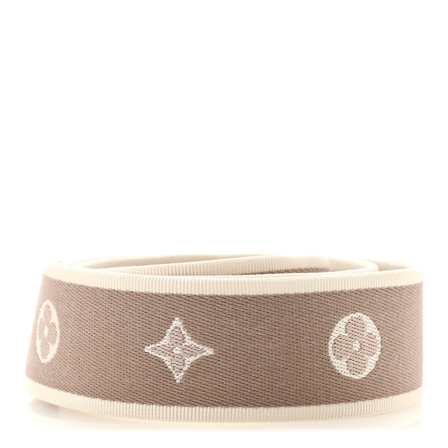 Louis Vuitton Jacquard Diane Shoulder Strap Tourterelle Creme 2 of 4