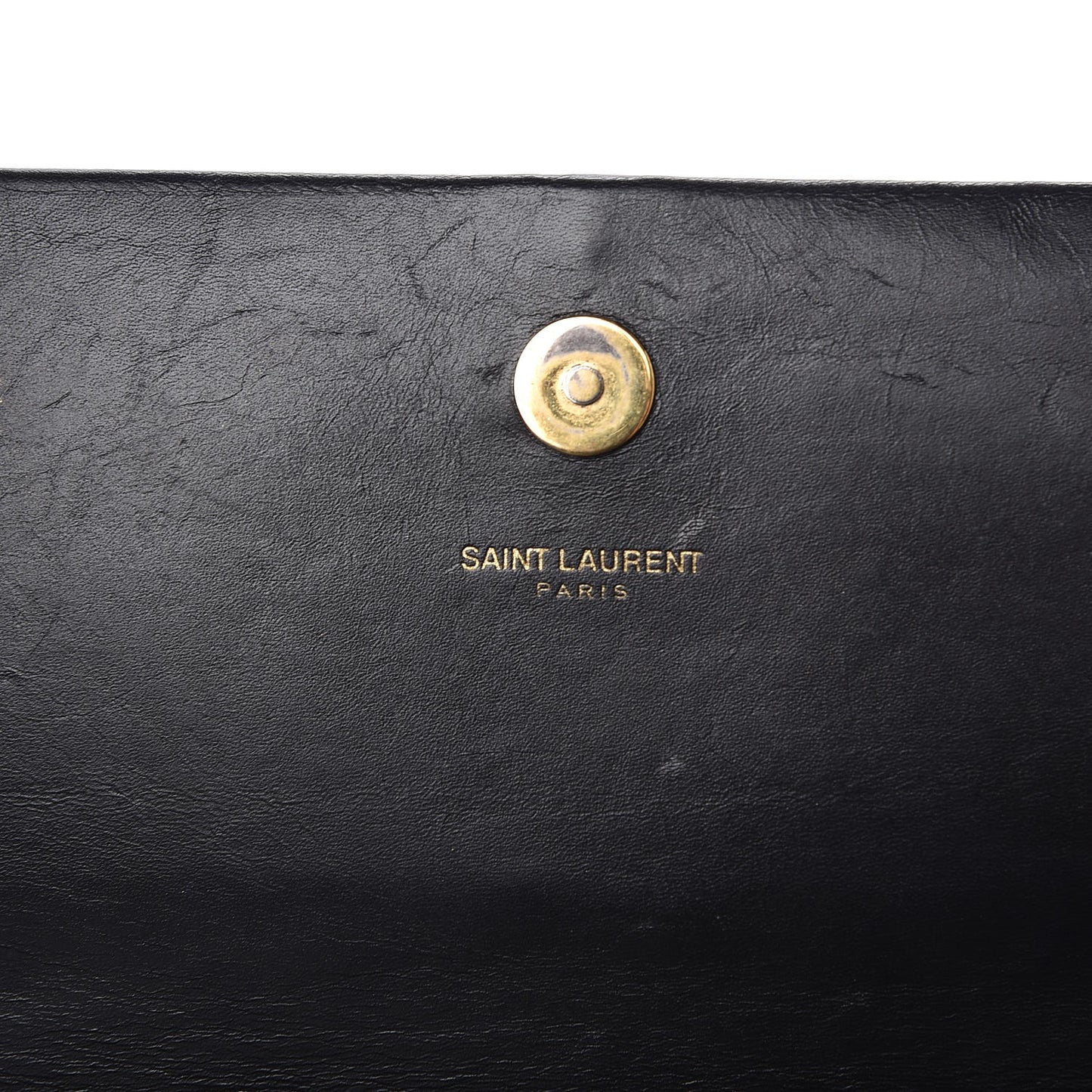 Calfskin Classic Monogram Tassel Clutch Black