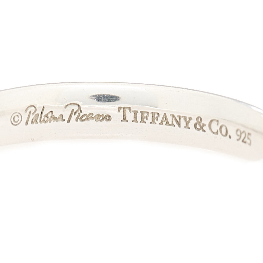 Tiffany Sterling Silver Enamel Paloma Picasso Kiss Band Ring 53 6.5 Red 4 of 5