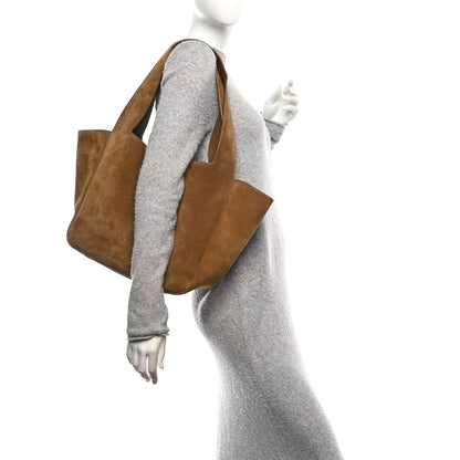 Saint Laurent Suede Bea Tote Golden Leaf 2 of 10