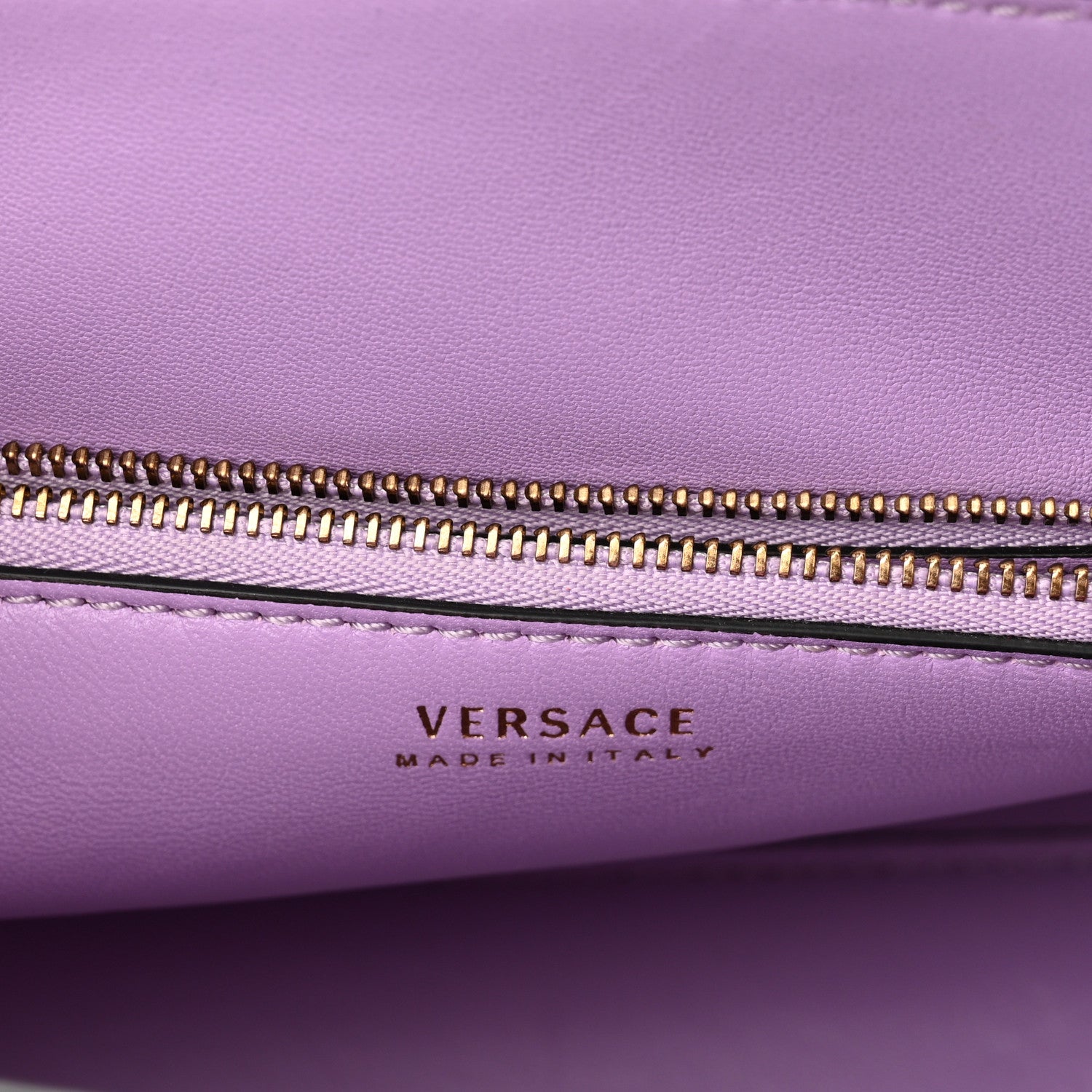 Versace Grained Calfskin Medium La Medusa Bag Orange 6 of 9