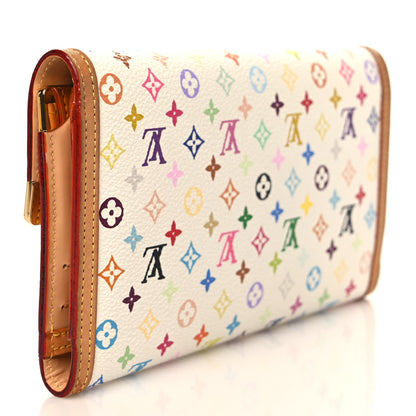 Louis Vuitton Monogram Multicolor Porte Tresor International Wallet White 3 of 7