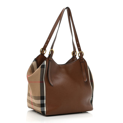 Burberry Grainy Calfskin House Check Small Canterbury Dark Sand 2 of 13