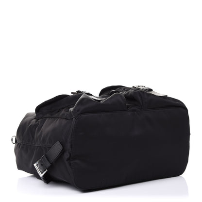 Prada Tessuto Nylon Saffiano Medium Backpack Black 3 of 10