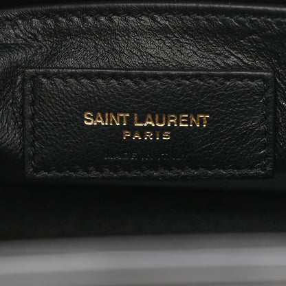 Saint Laurent Smooth Calfskin Manhattan Nano Shopper Tote Black 6 of 8