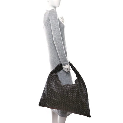 Bottega Veneta Calfskin Intrecciato Large Hop Ebano 2 of 8