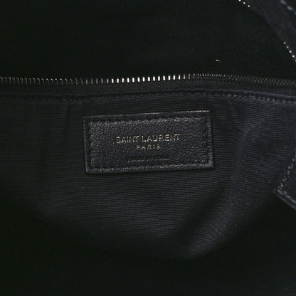 Saint Laurent Crinkled Calfskin Matelasse Monogram Medium Niki Shopper Tote Black 6 of 9