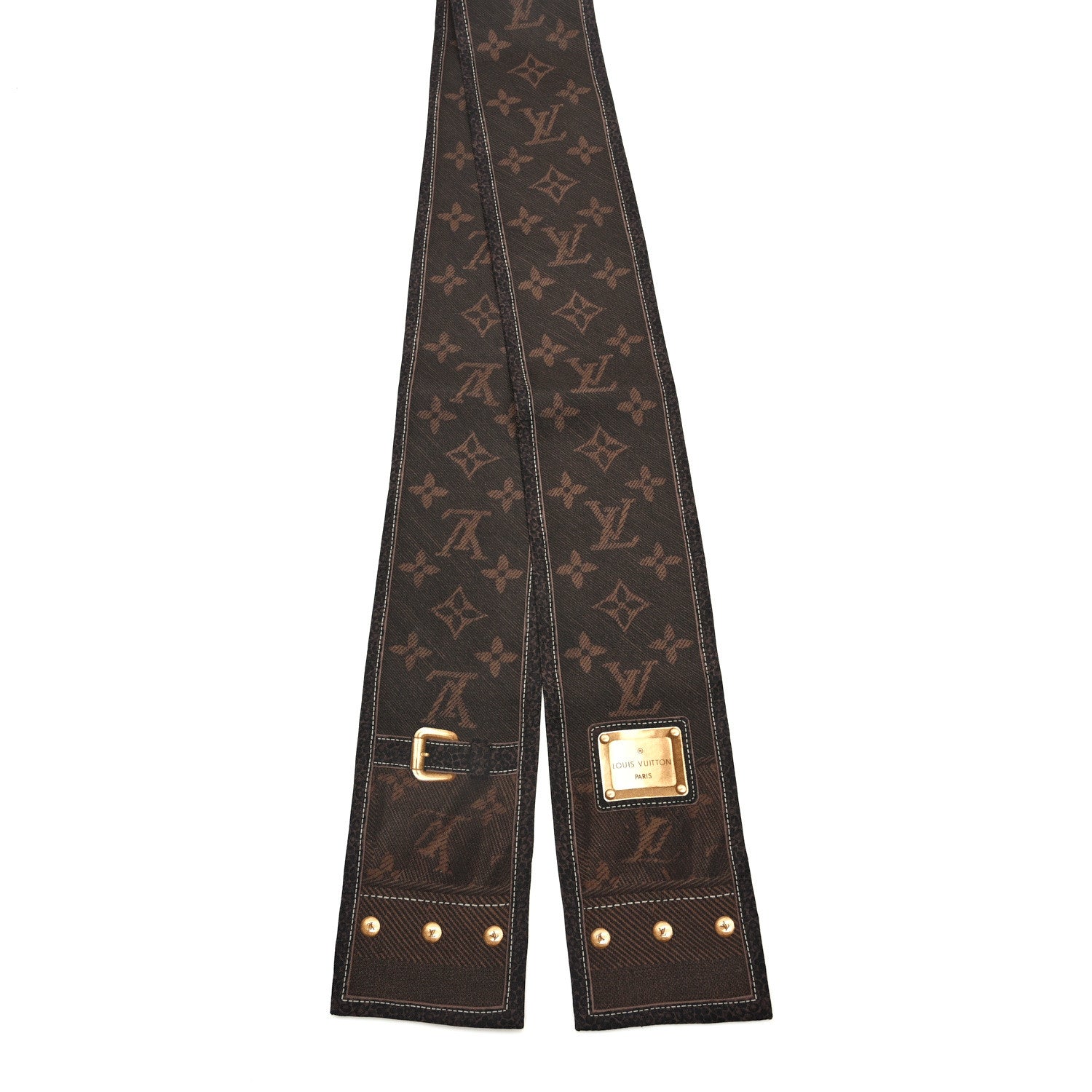 Louis Vuitton Silk Monogram New Denim Bandeau Ebene 2 of 3