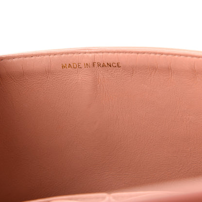 Chanel Lambskin Quilted Medium Double Flap Light Pink 10 of 12