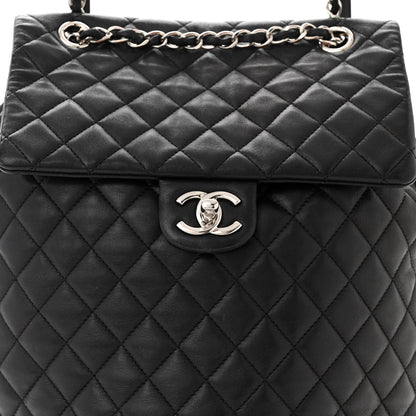 Chanel Calfskin Quilted Large Urban Spirit Backpack Black 8 of 11