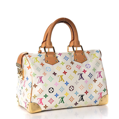 Louis Vuitton Monogram Multicolor Speedy 30 White 2 of 18