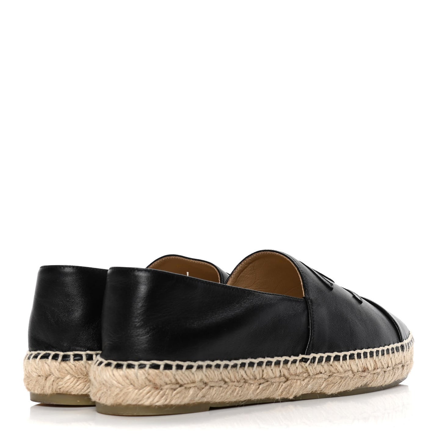 Lambskin CC Espadrilles 39 Black