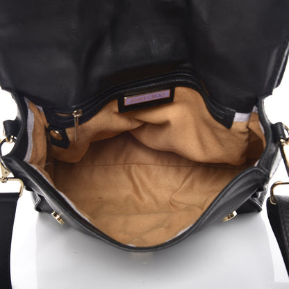 Jimmy Choo Calfskin Pauline Messenger Bag Black 5 of 24